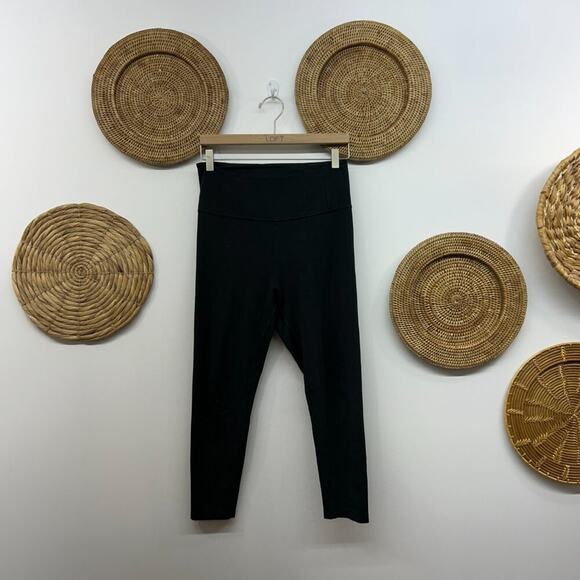 Girlfriend Collective Black High Waist High Rise Leggings Large Activewear - Picture 1 of 5